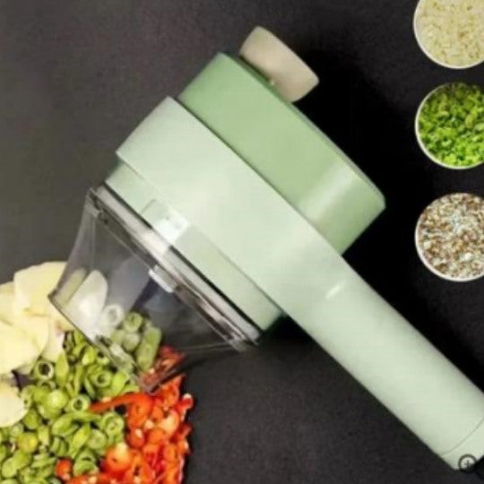 Handheld Electric Vegetable Cutter | 4-in-1