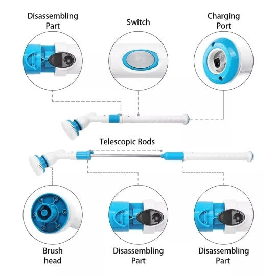 Electric Spin Scruber | Powerful &amp; Rechargeable